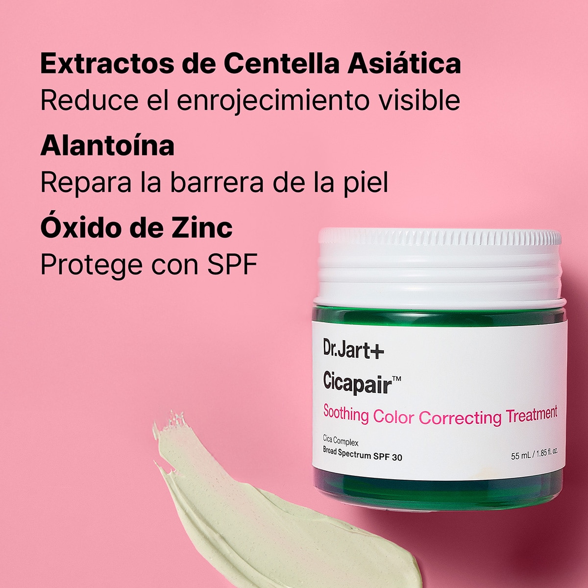 CICAPAIR™ SOOTHING COLOR CORRECTING TREATMENT SPF 30 WITH CENTELLA ASIATICA EXTRACTS (TRATAMIENTO CALMANTE CON COLOR)